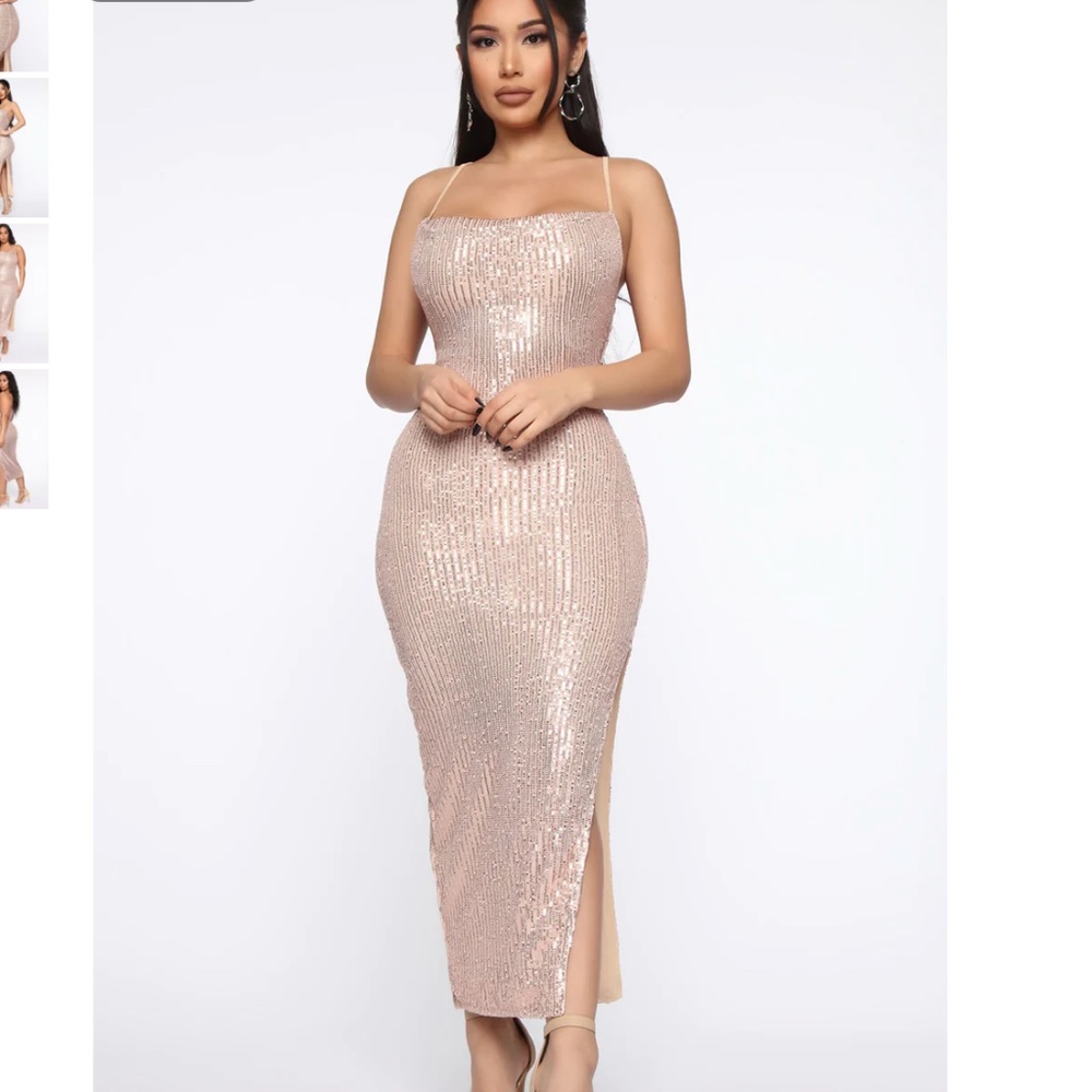 Sequin midi dress